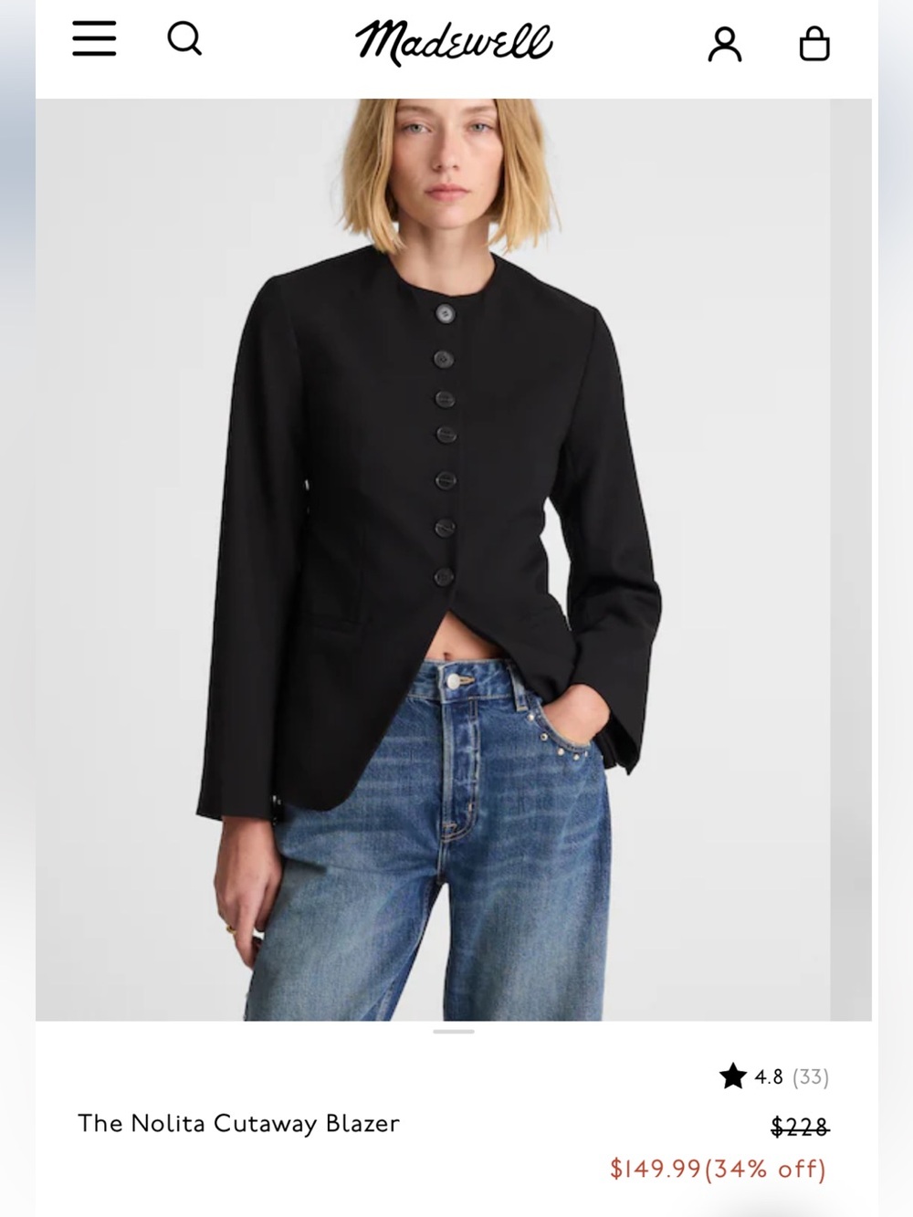 madewell blazer